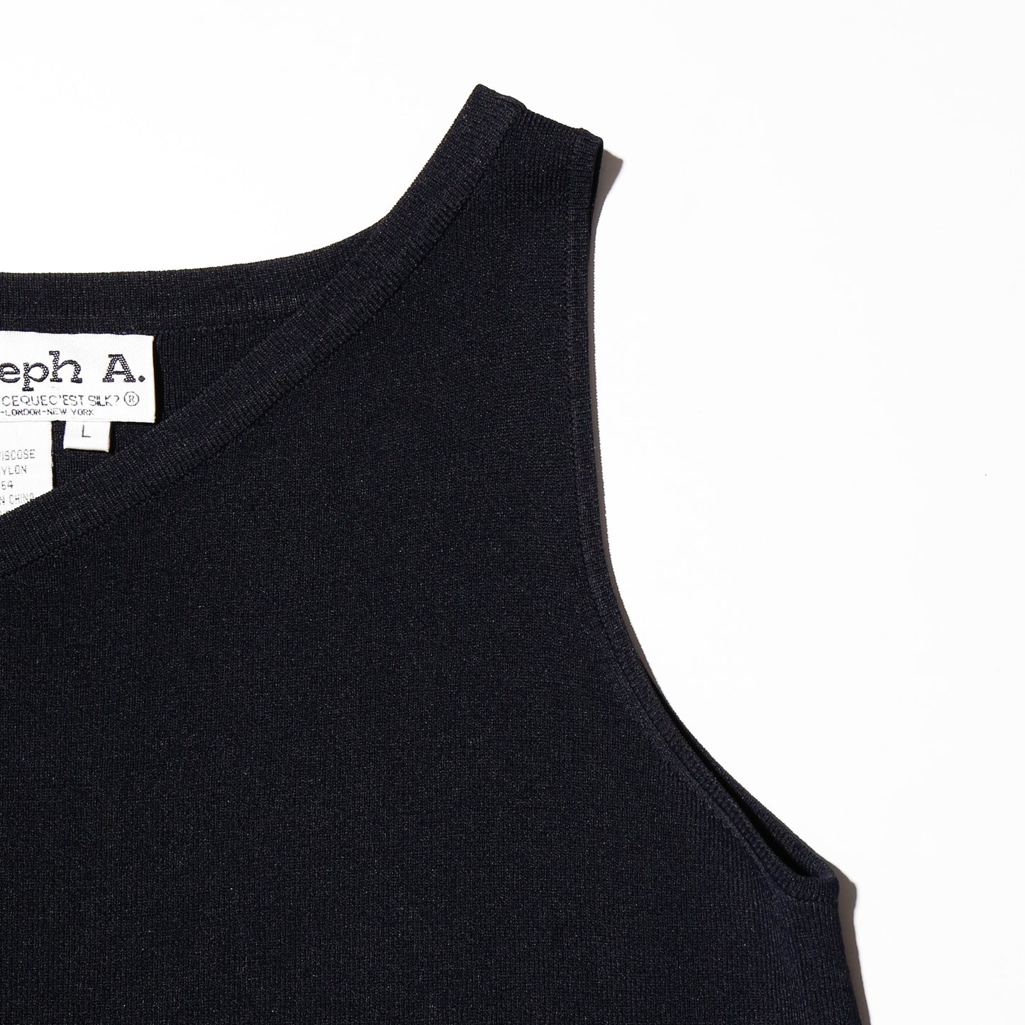 vintage belted shoulder tank top