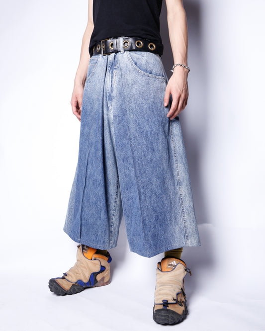 vintage pelle pelle center tuck baggy shorts