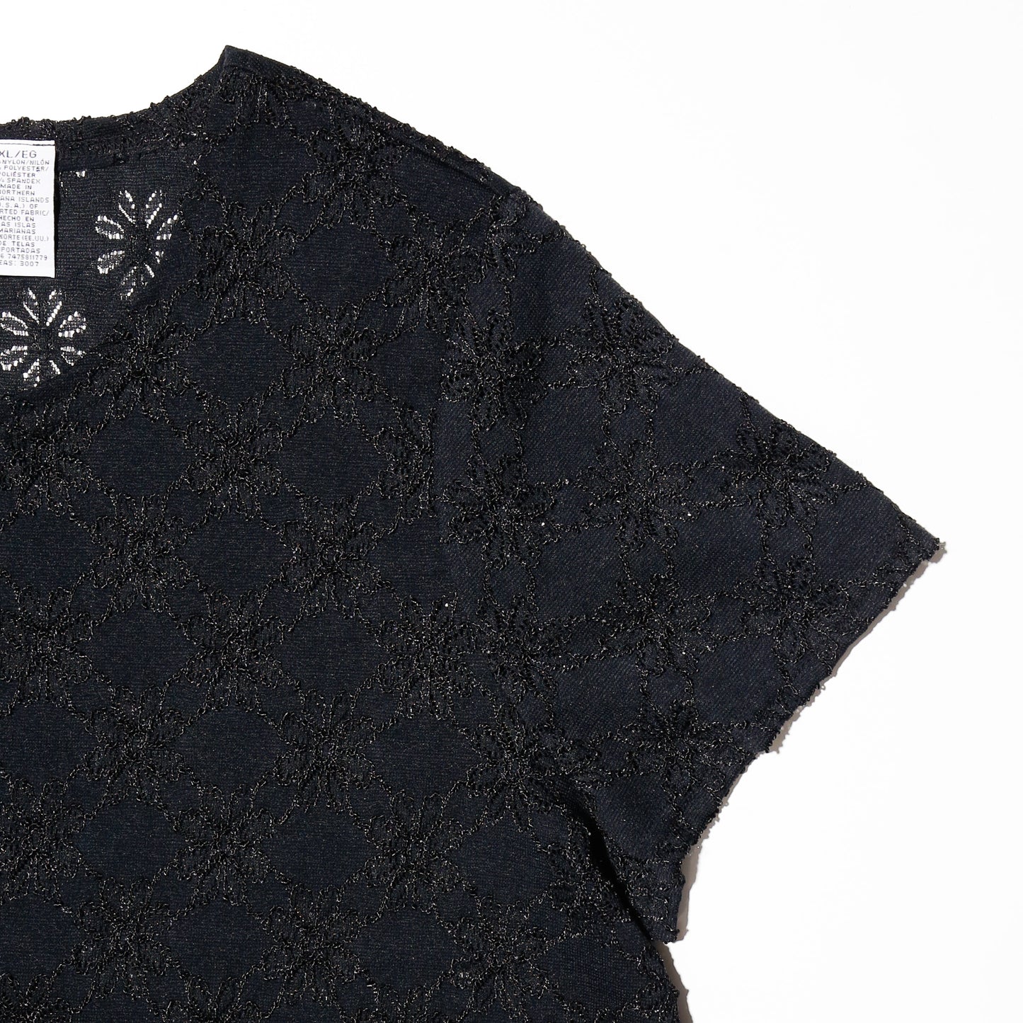 vintage flower sheer cut sew