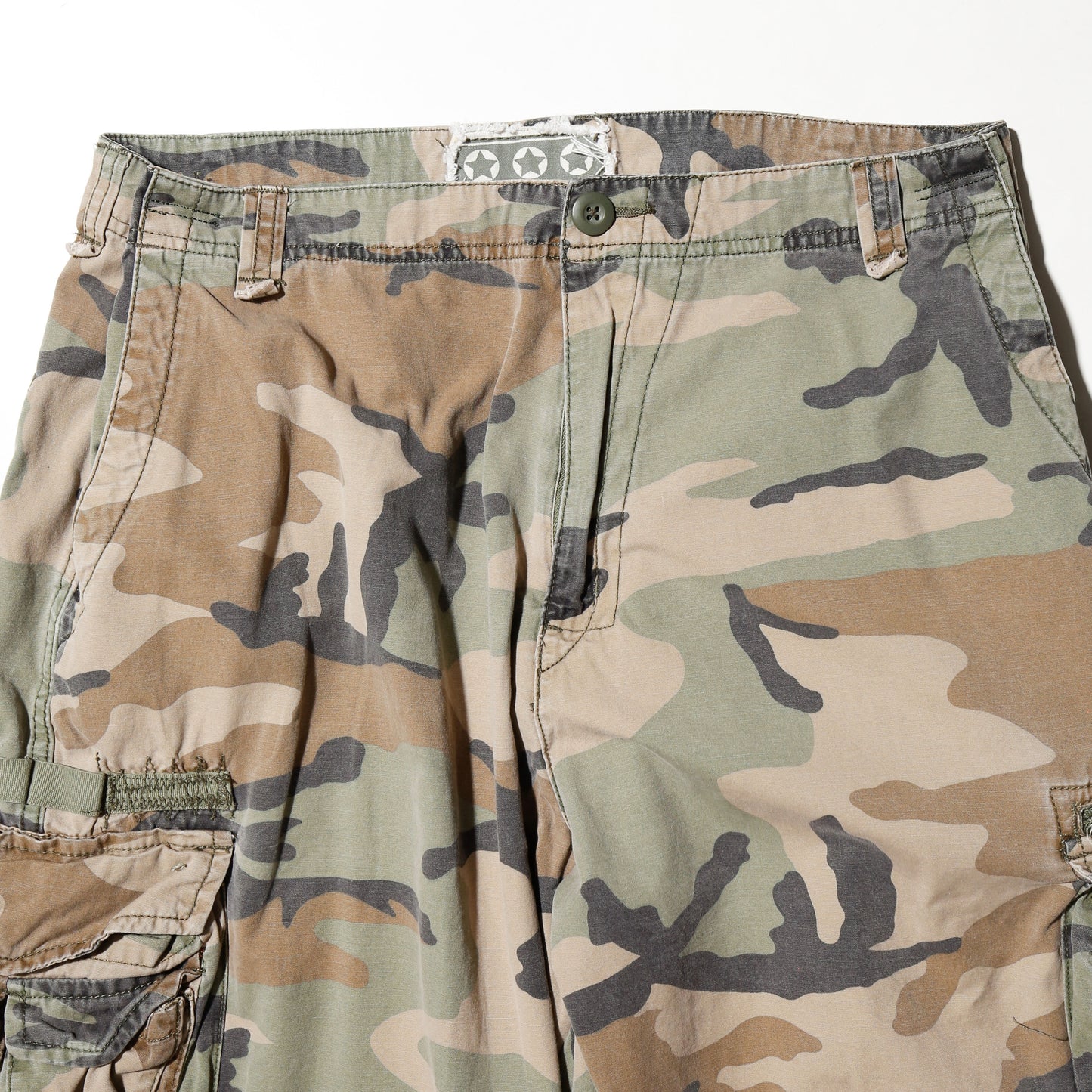 vintage detachable camo cargo trousers