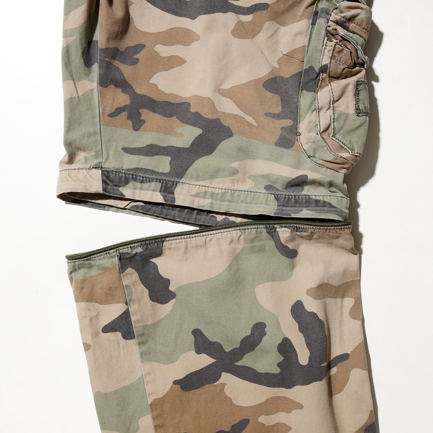 vintage detachable camo cargo trousers
