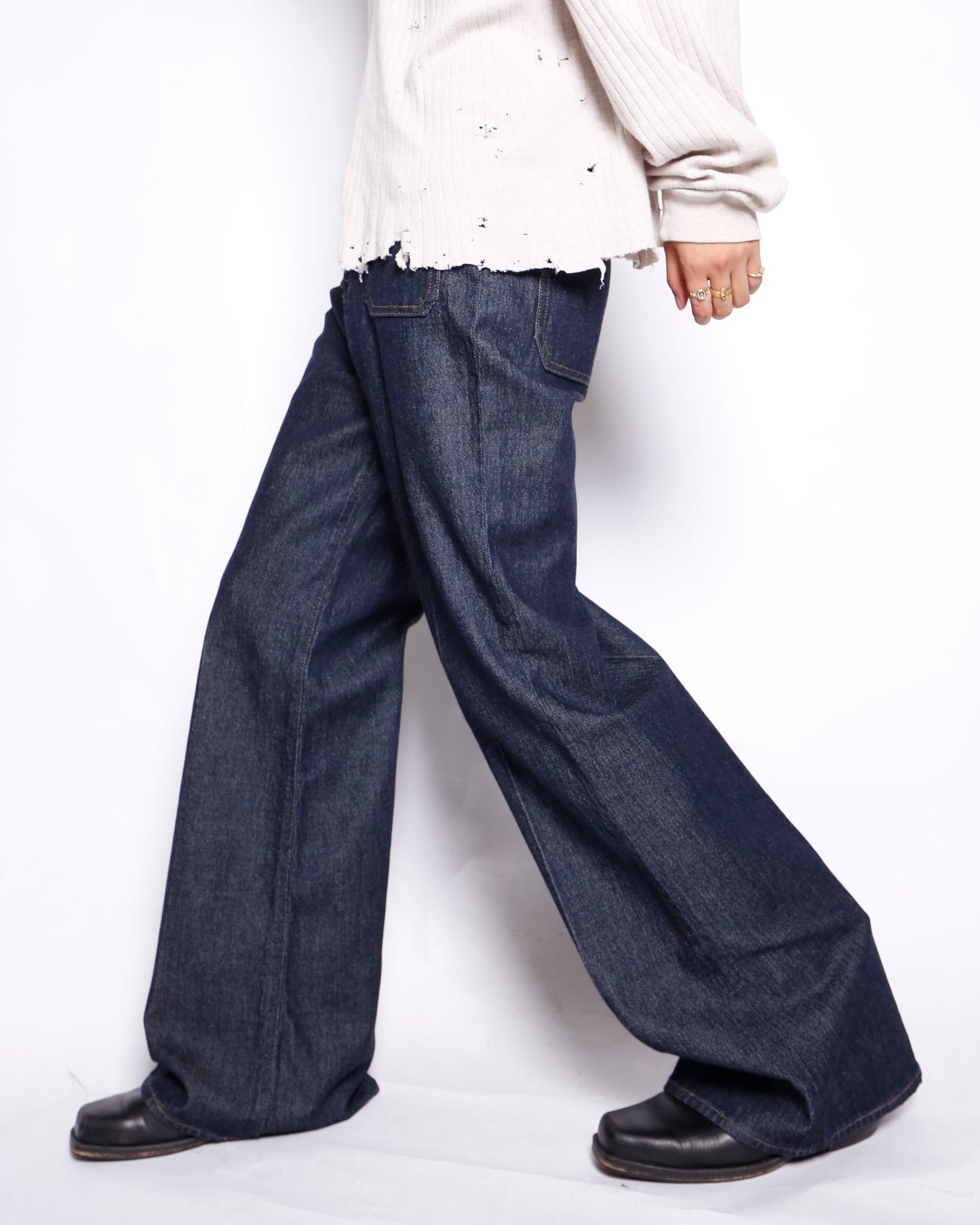 vintage sailor flare jeans