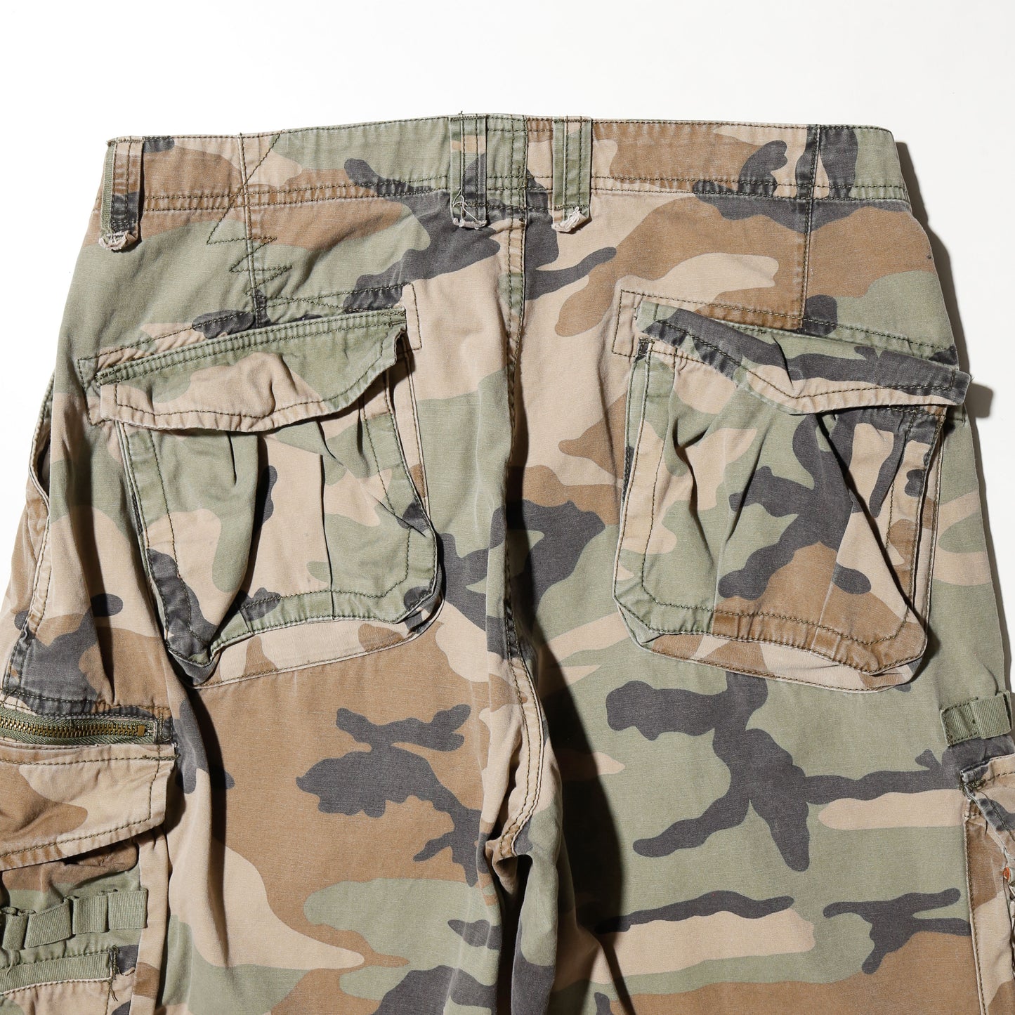 vintage detachable camo cargo trousers