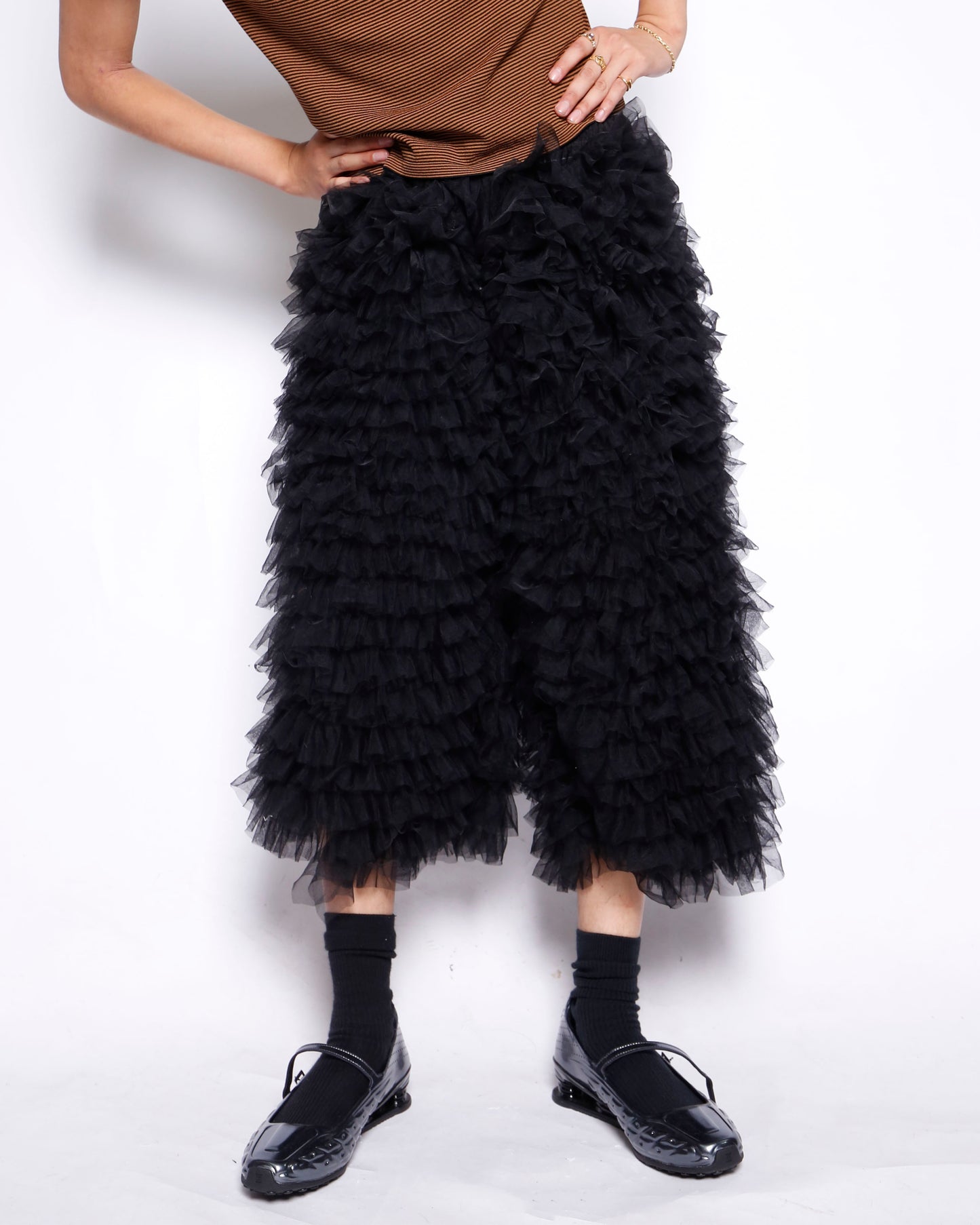 vintage black swan tulle pants