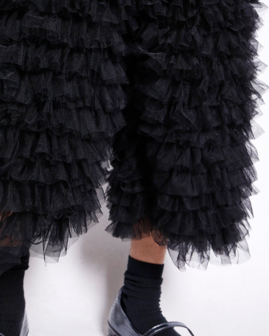 vintage black swan tulle pants