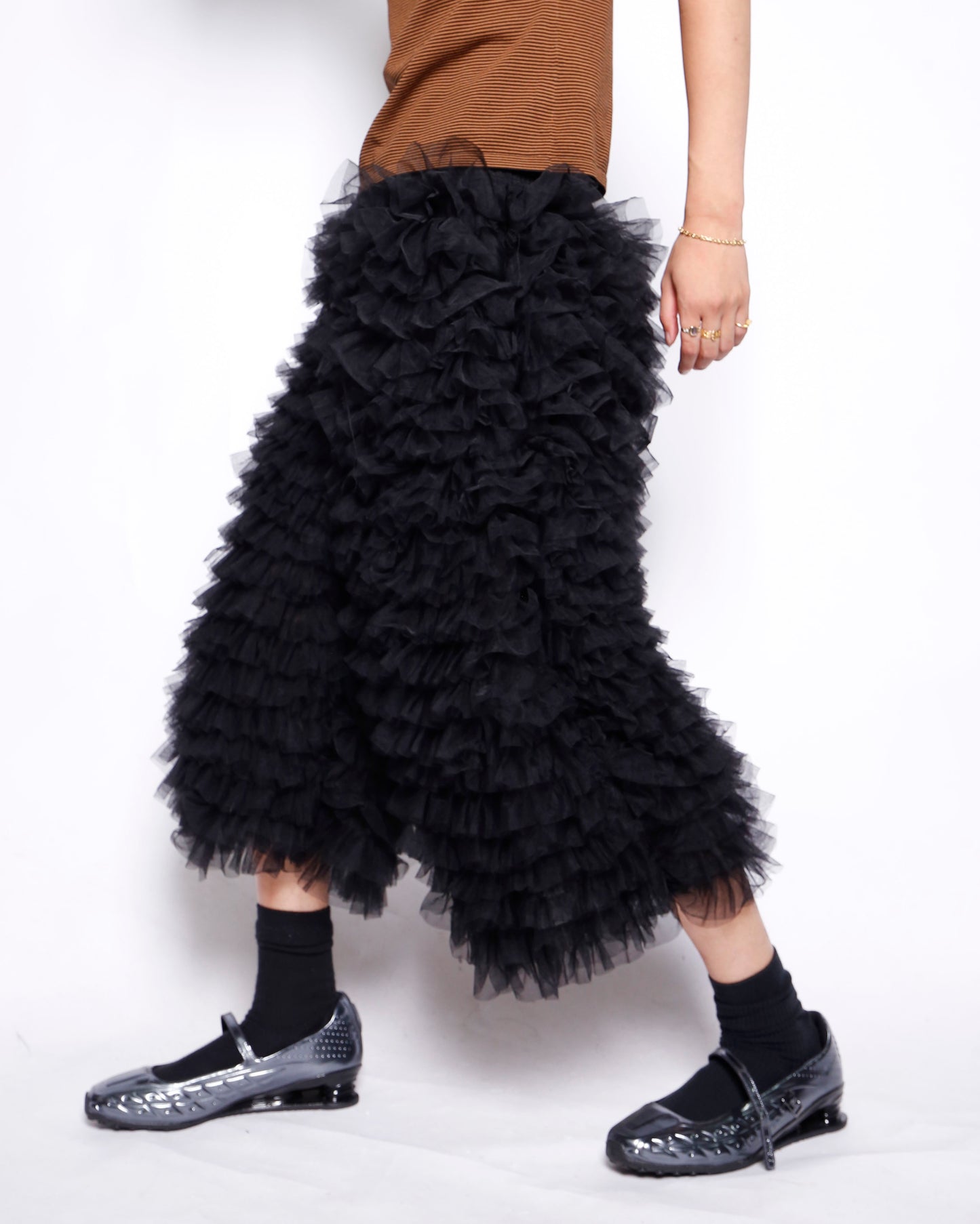 vintage black swan tulle pants
