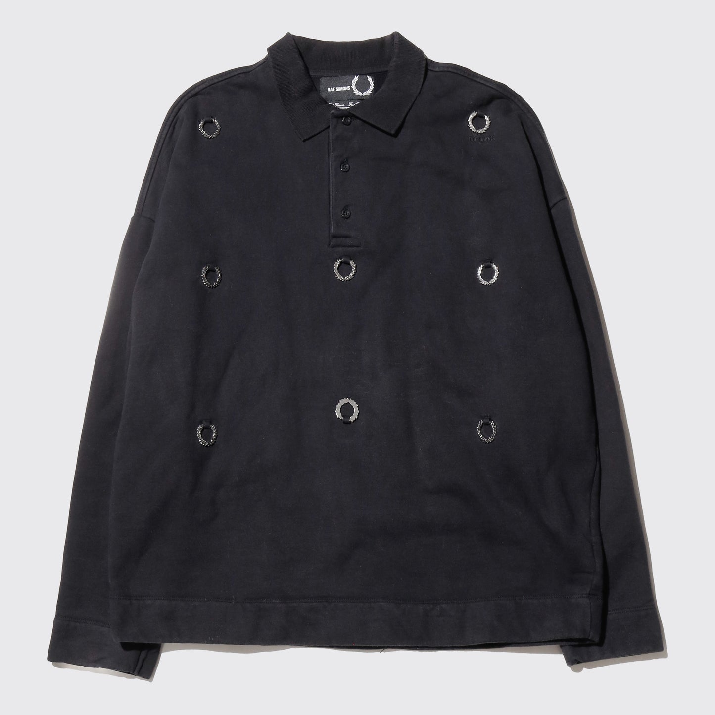 Fred Perry x Raf Simons metal laurel polo sweat