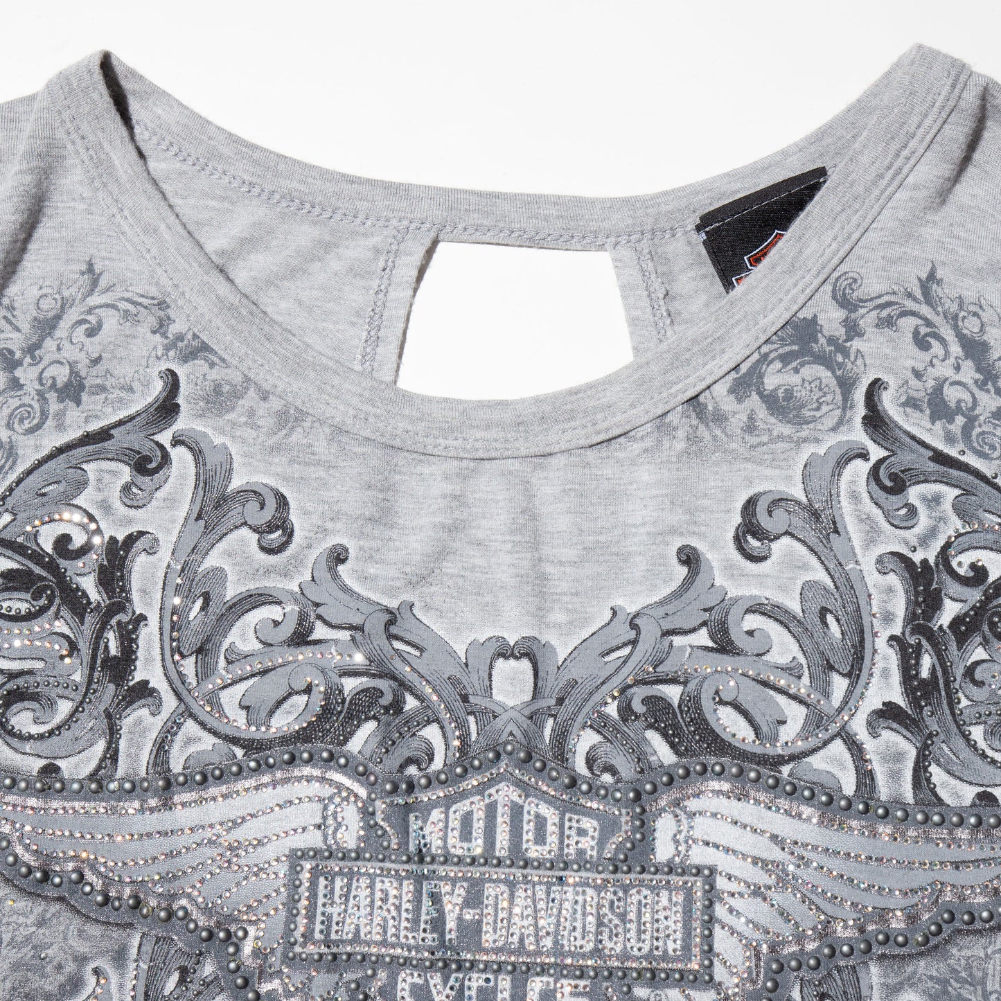 vintage harley davidson open back bijou cut sew