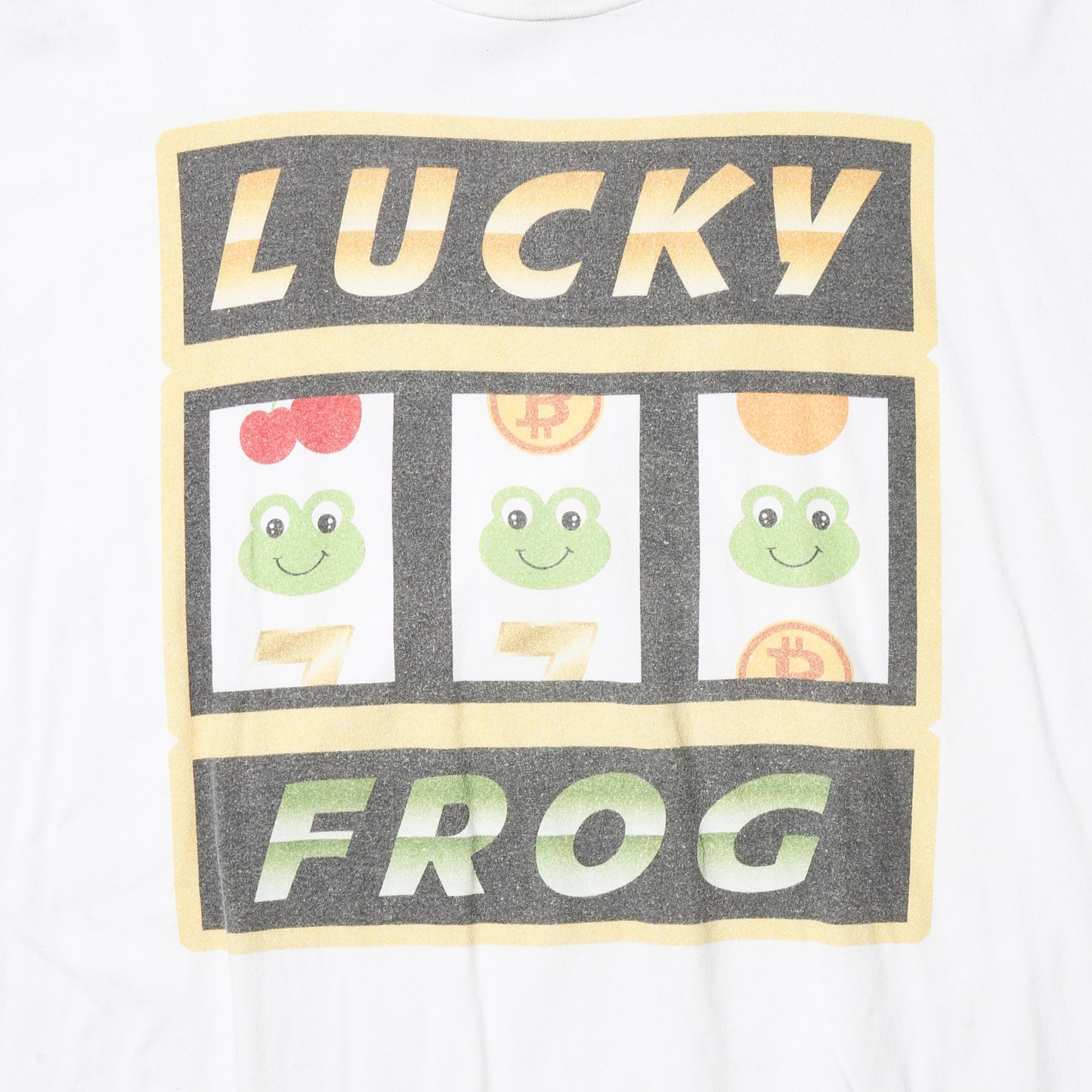 vintage lucky frog slot machine t-shirt