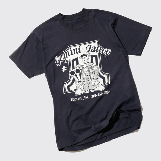 vintage 80's gemini tatoo studio t-shirt