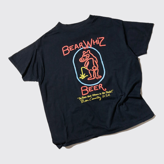 vintage 90's bear whiz beer t-shirt