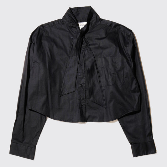 *one-off cropped bowtie shirt