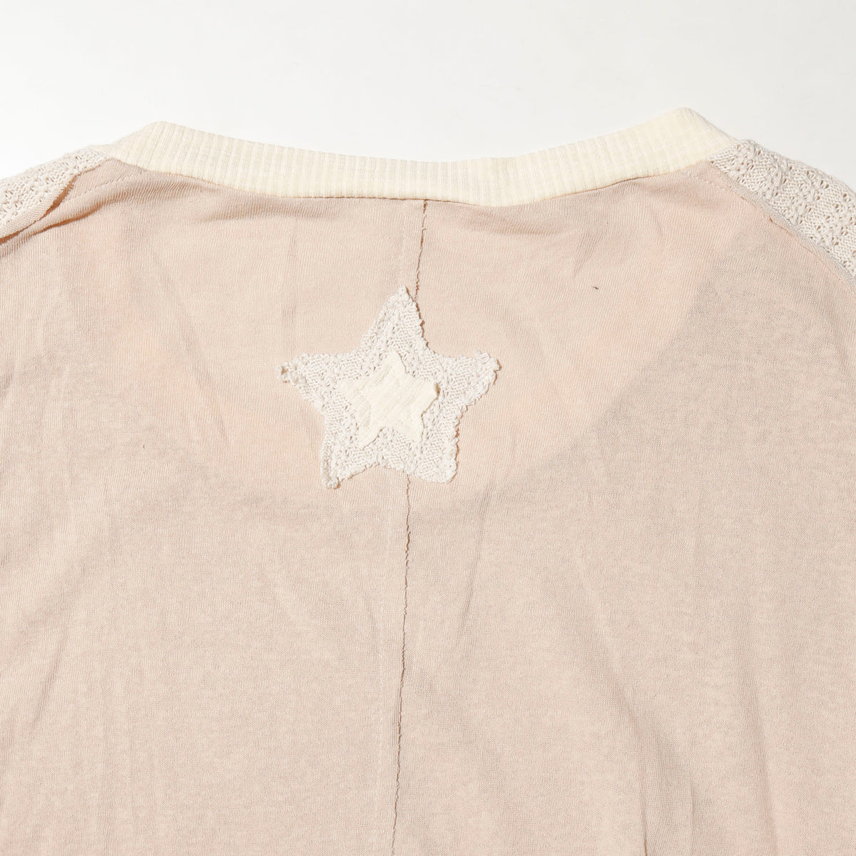 vintage cropped star applique cut sew