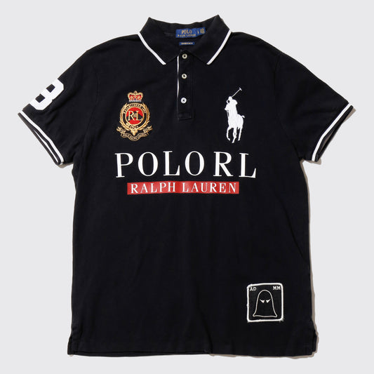 vintage polo ralph lauren "polo team" emblem polo h/s