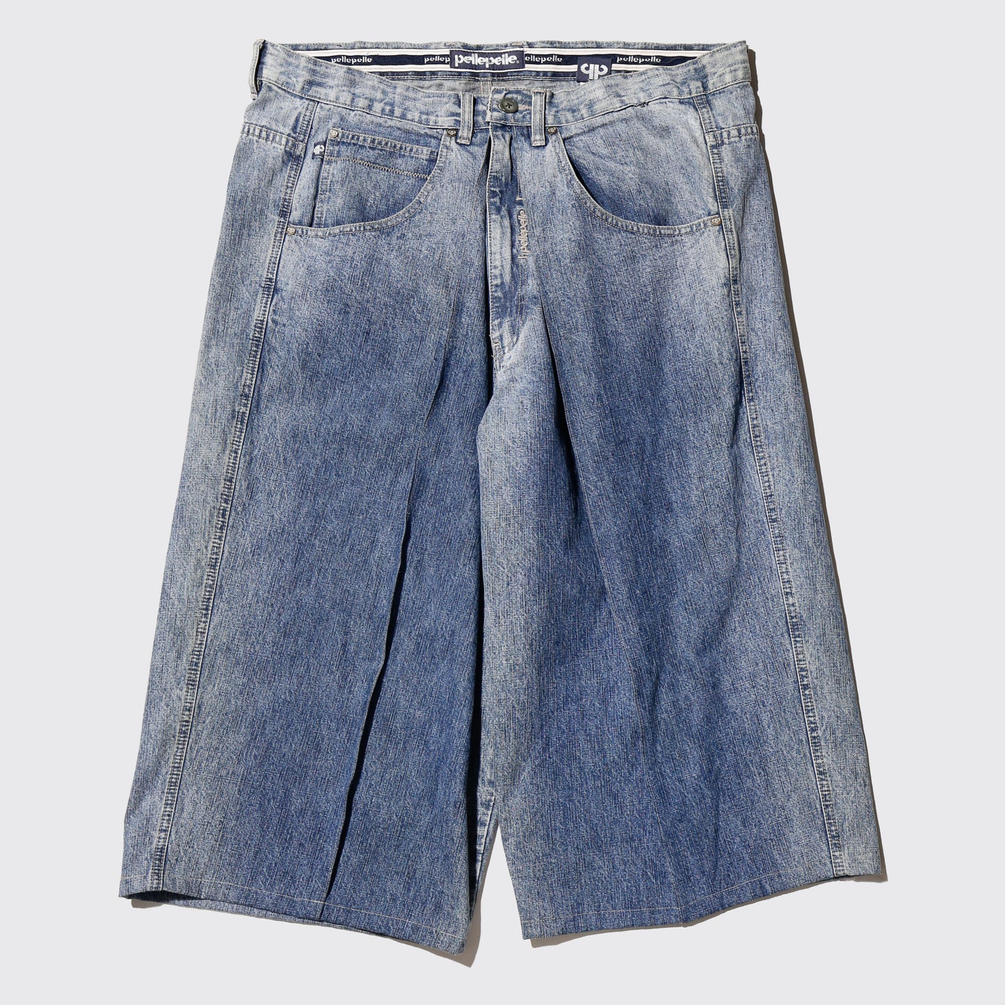 vintage pelle pelle center tuck baggy shorts