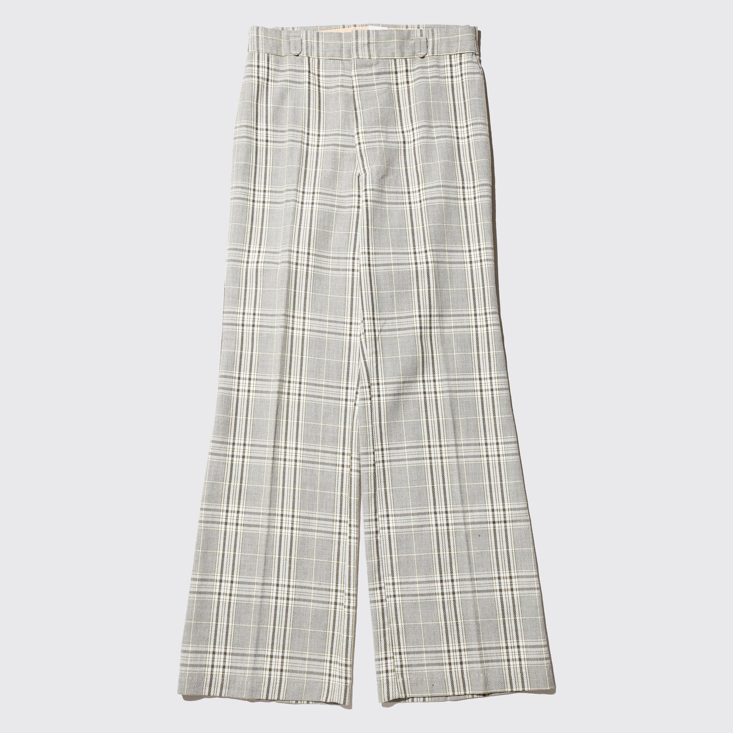 vintage 70's check flare slacks