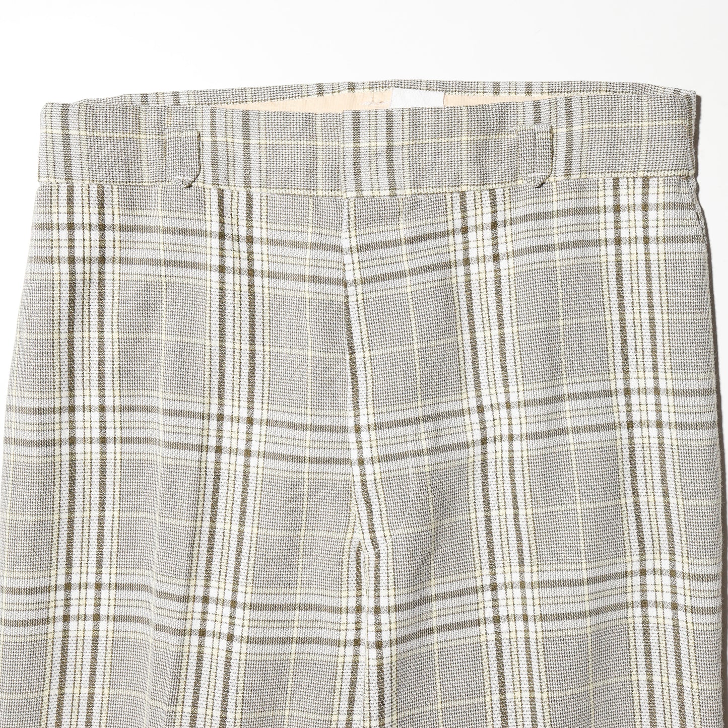 vintage 70's check flare slacks