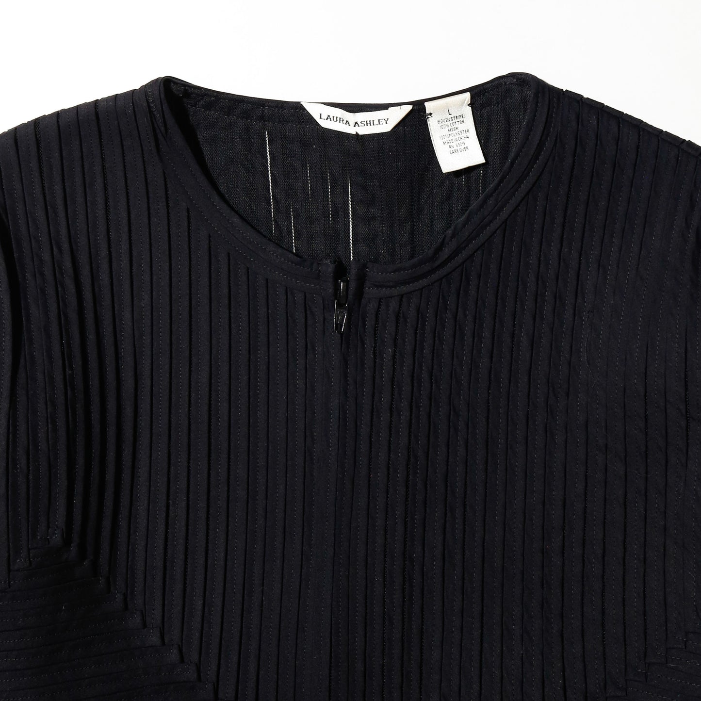 vintage geometry pleated jacket