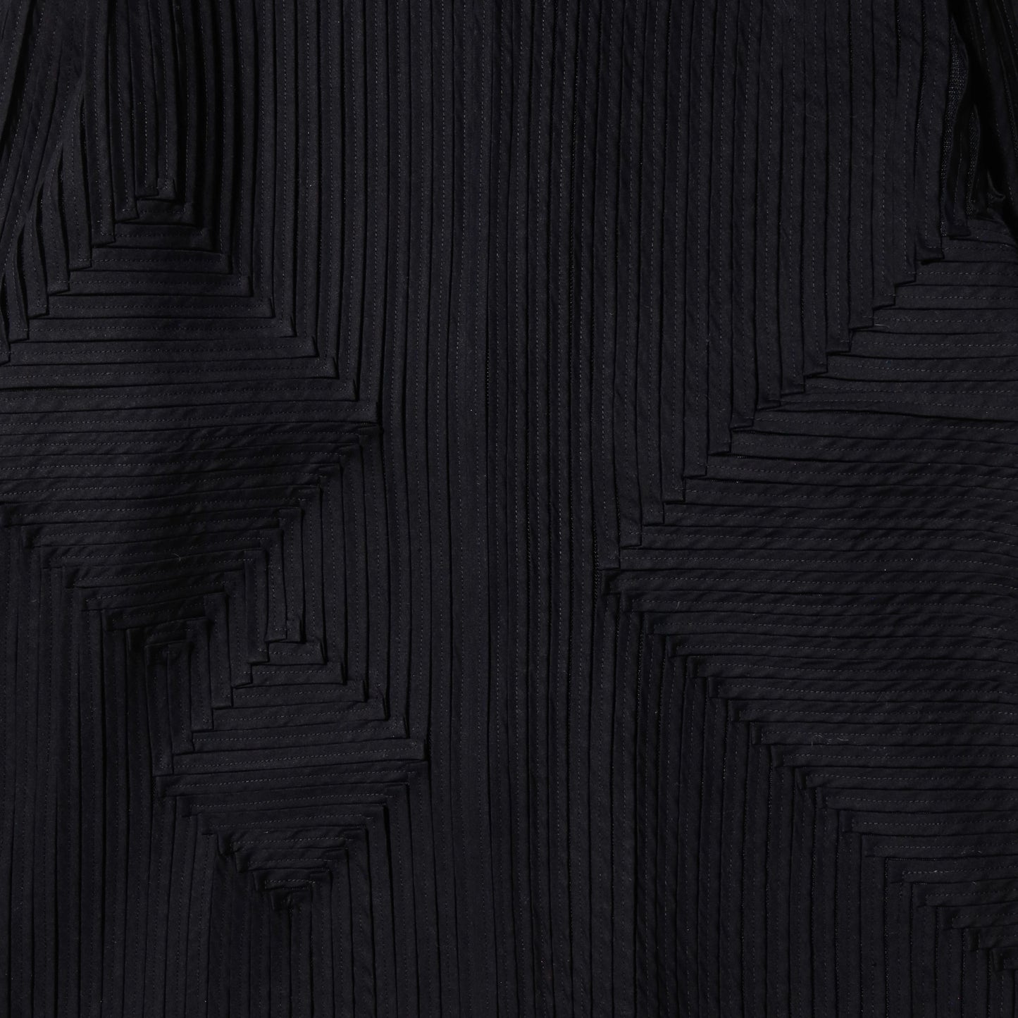 vintage geometry pleated jacket