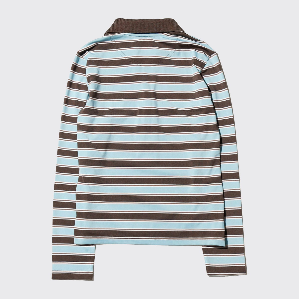 vintage border skinny polo l/s