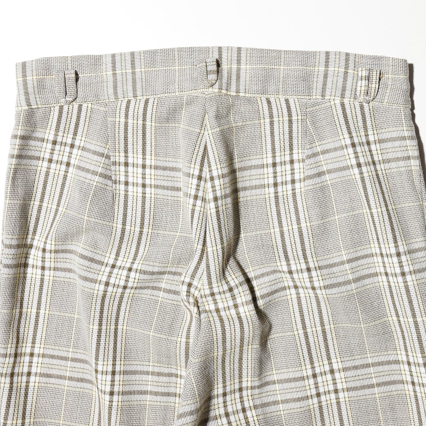 vintage 70's check flare slacks