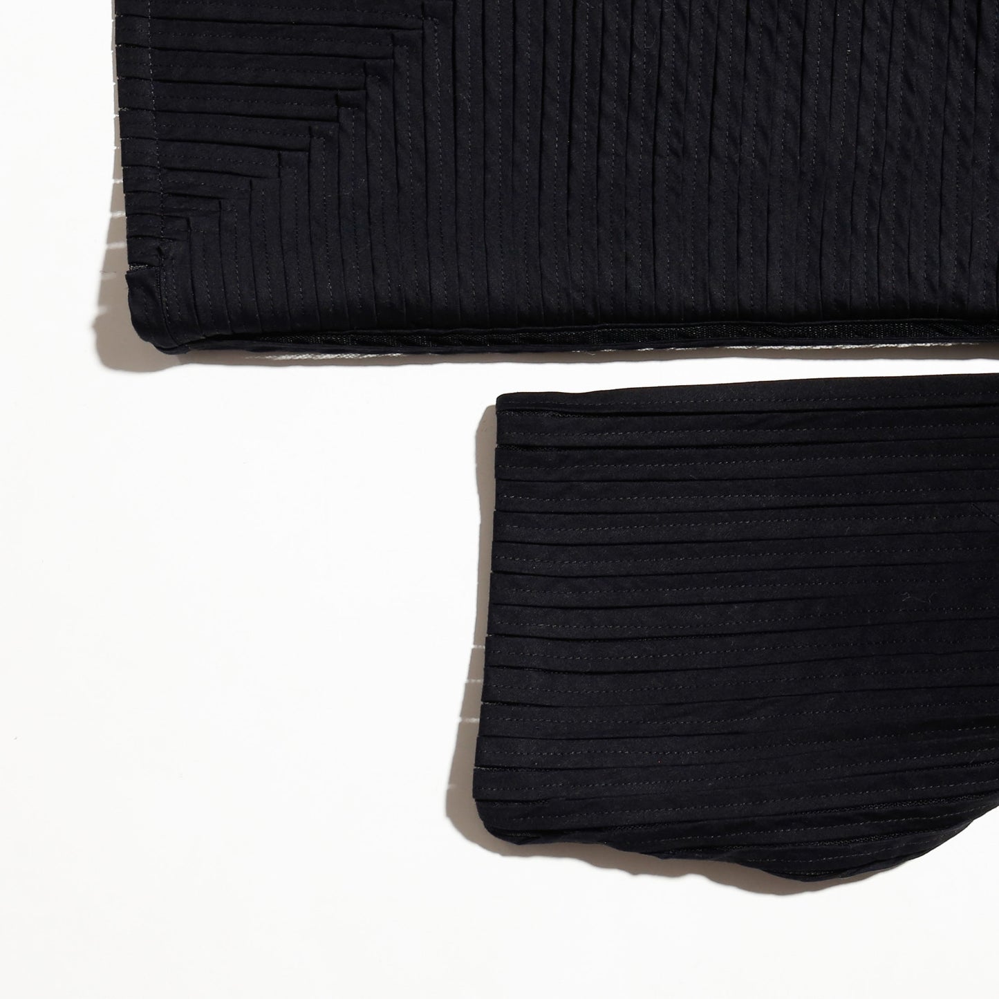 vintage geometry pleated jacket