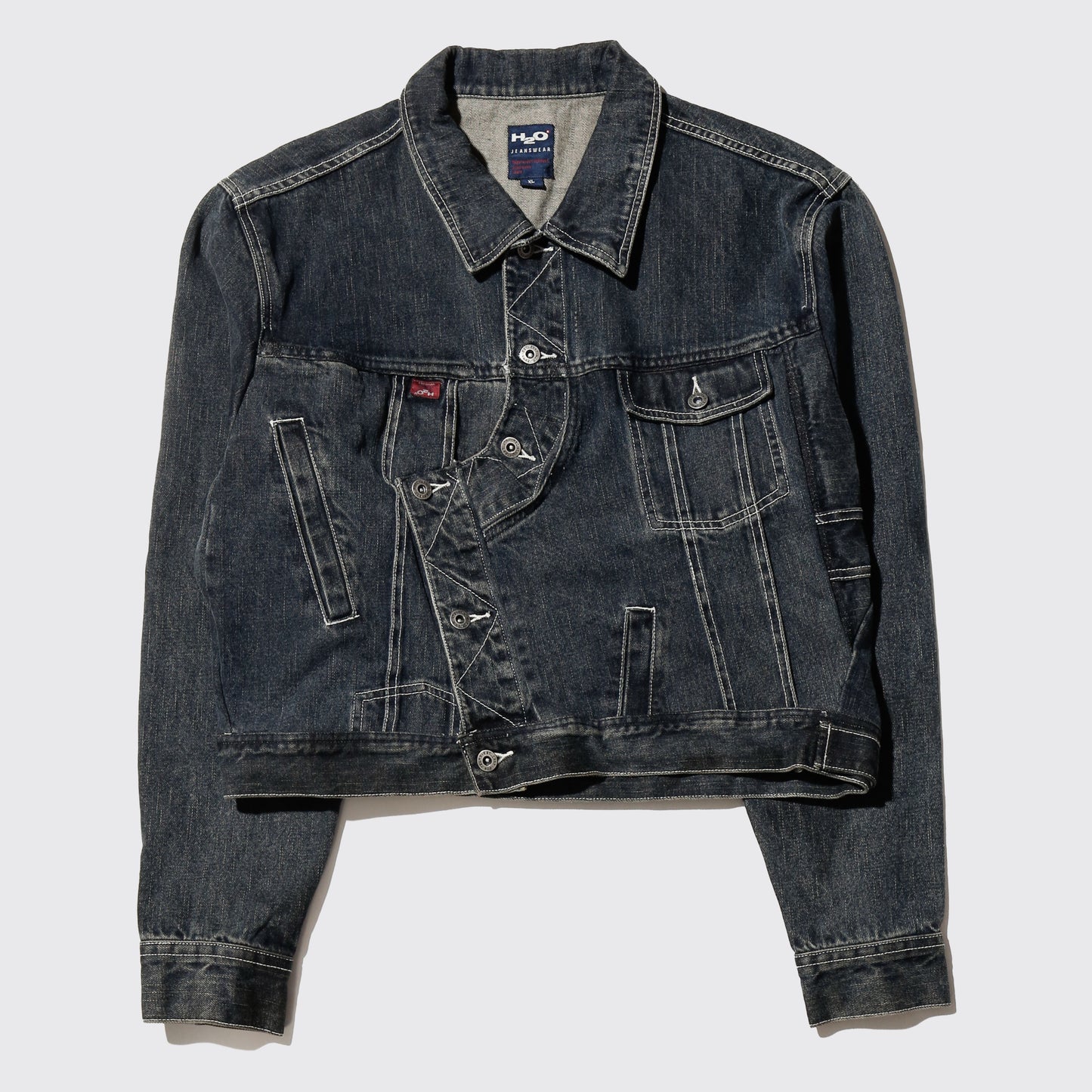 *one-off unbalance trucker jacket