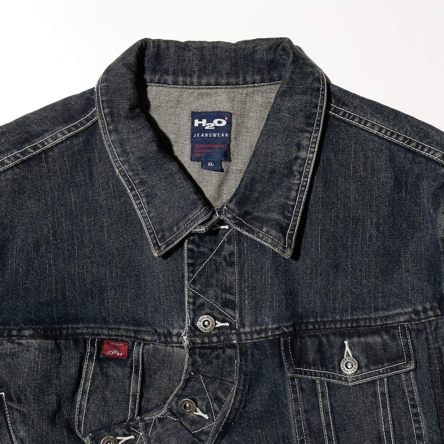 *one-off unbalance trucker jacket