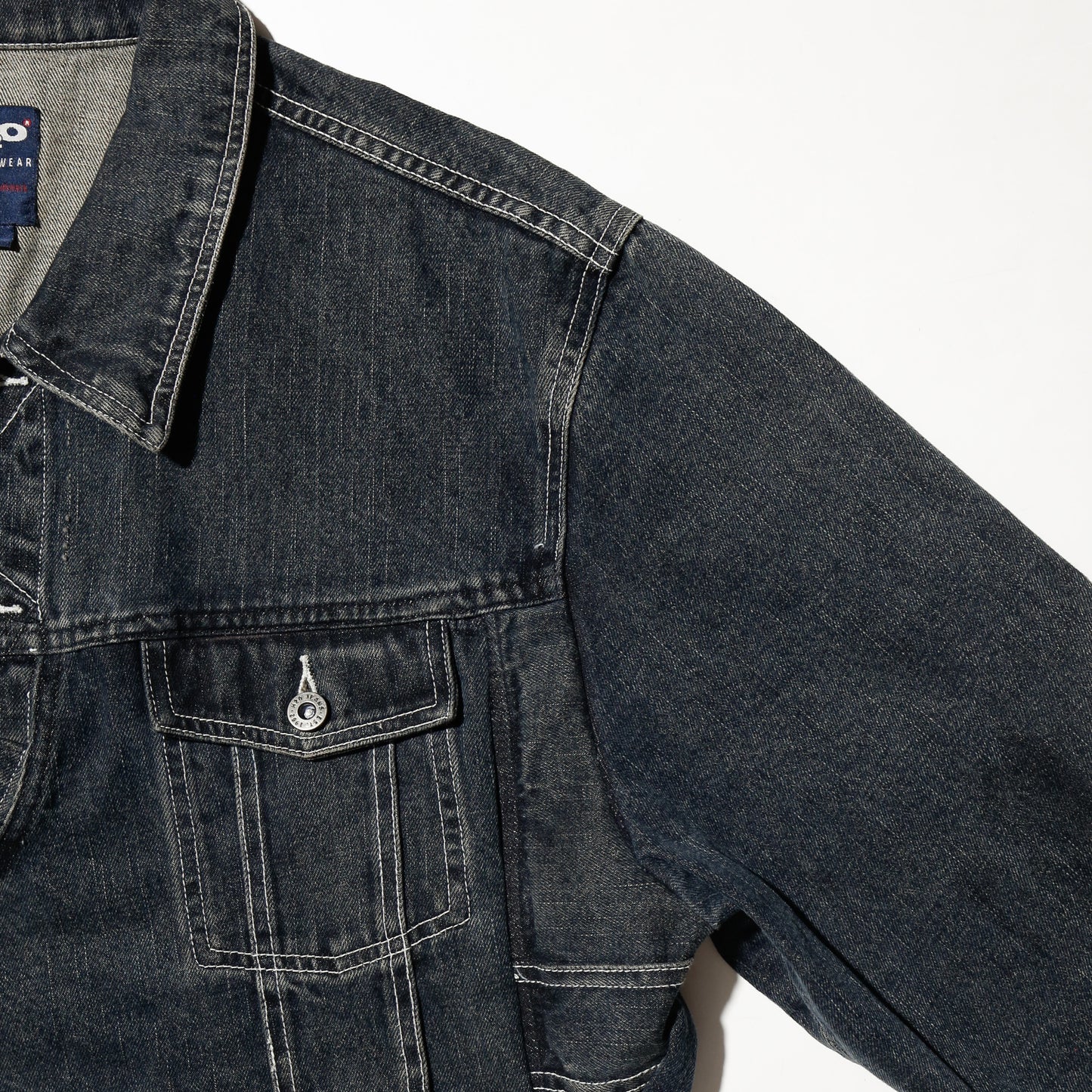 *one-off unbalance trucker jacket