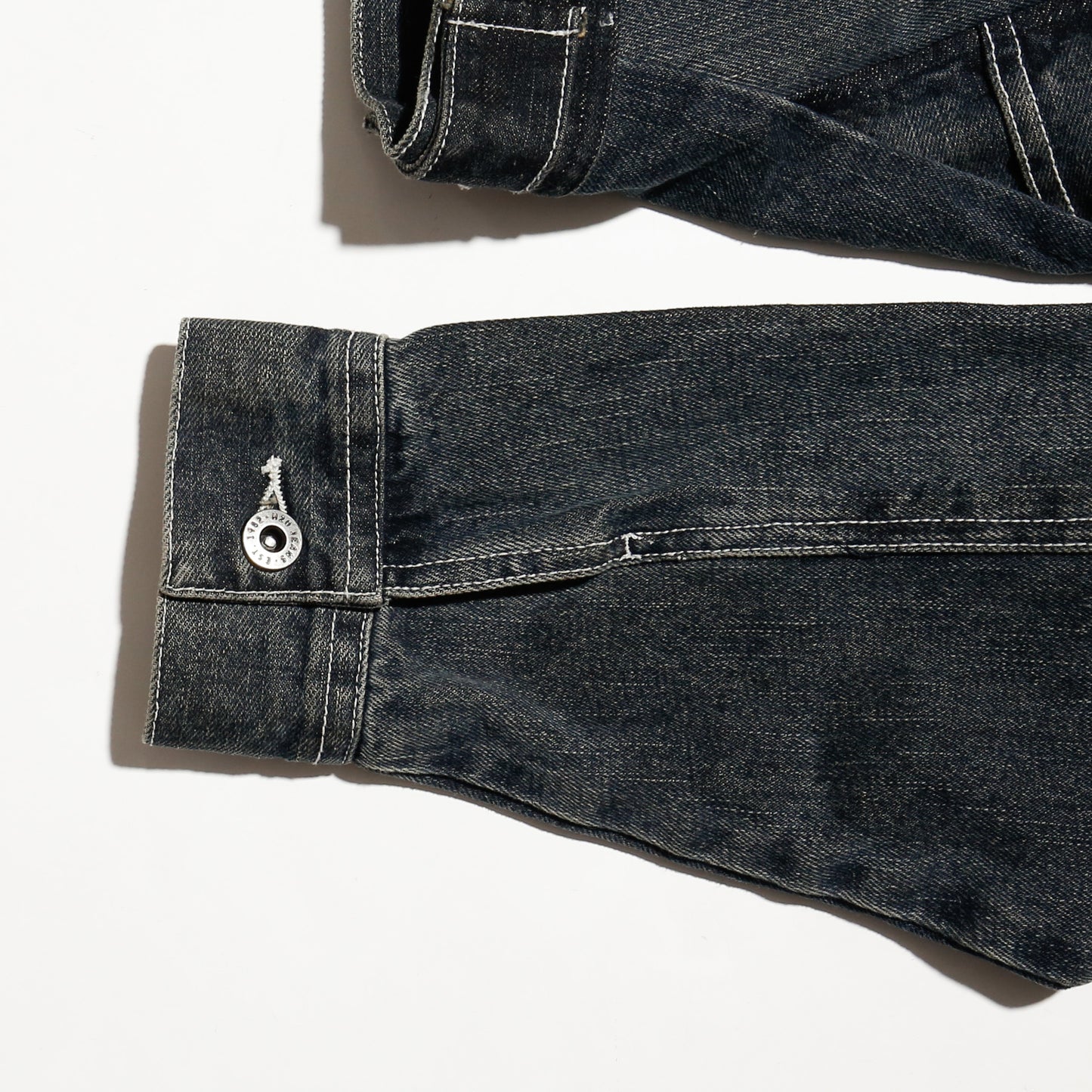 *one-off unbalance trucker jacket