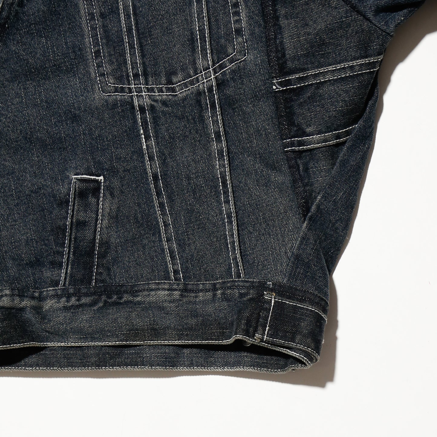 *one-off unbalance trucker jacket