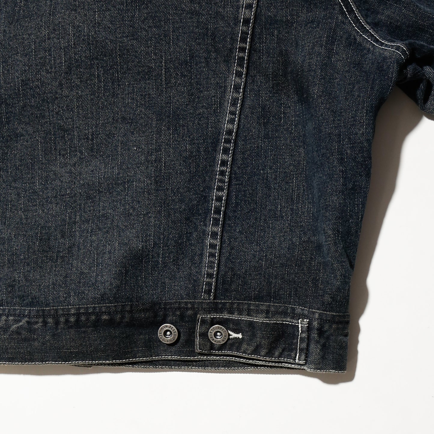 *one-off unbalance trucker jacket