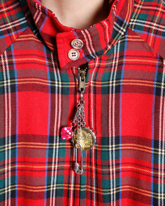 vintage 70's charm check harrington jacket