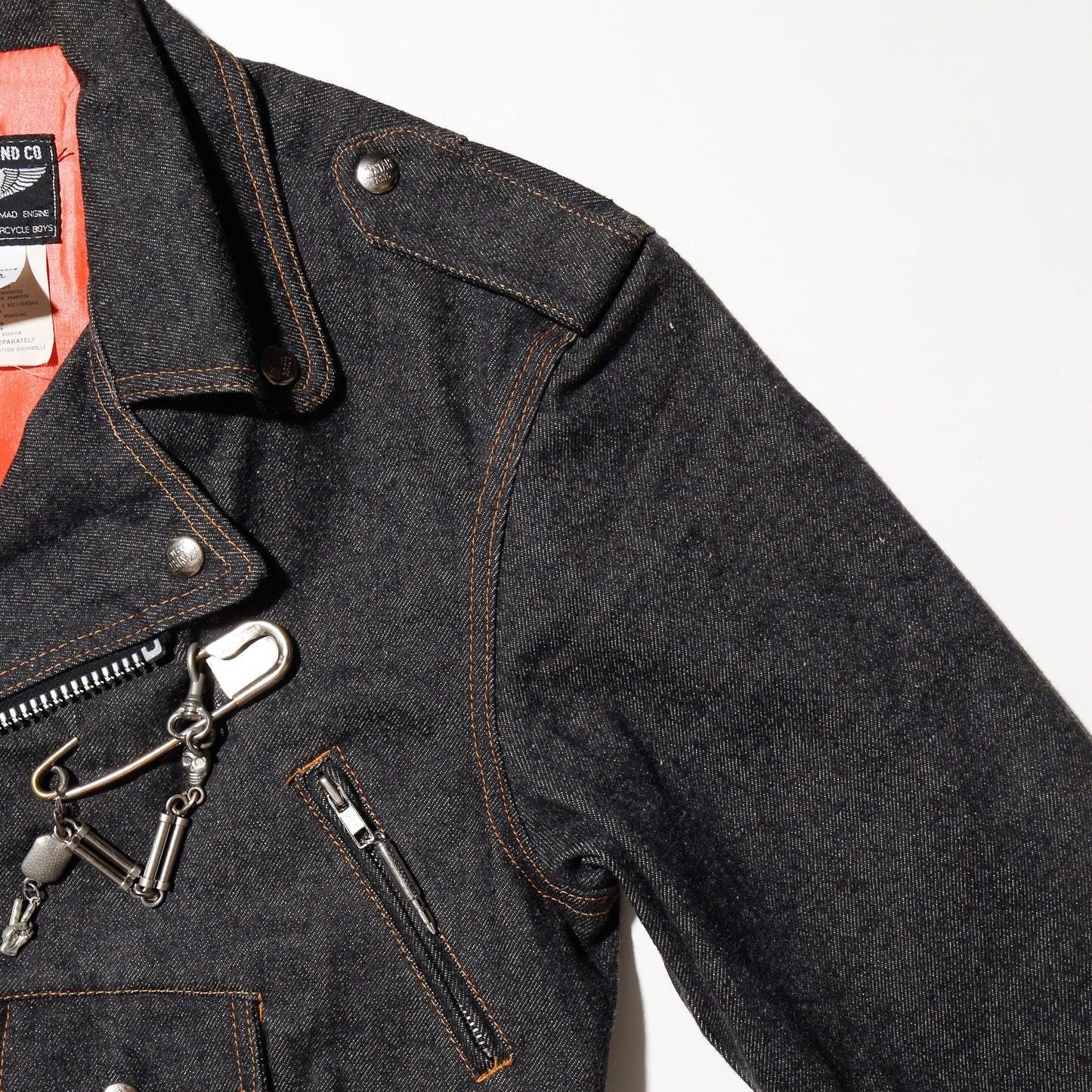vintage custom denim riders jacket
