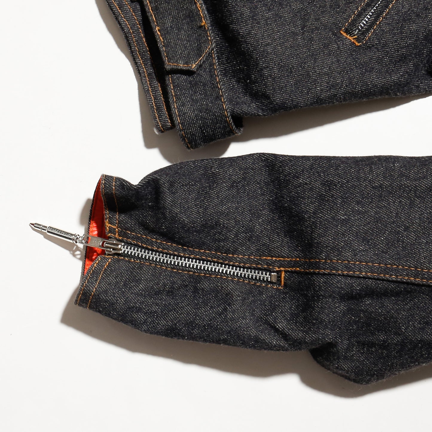 vintage custom denim riders jacket