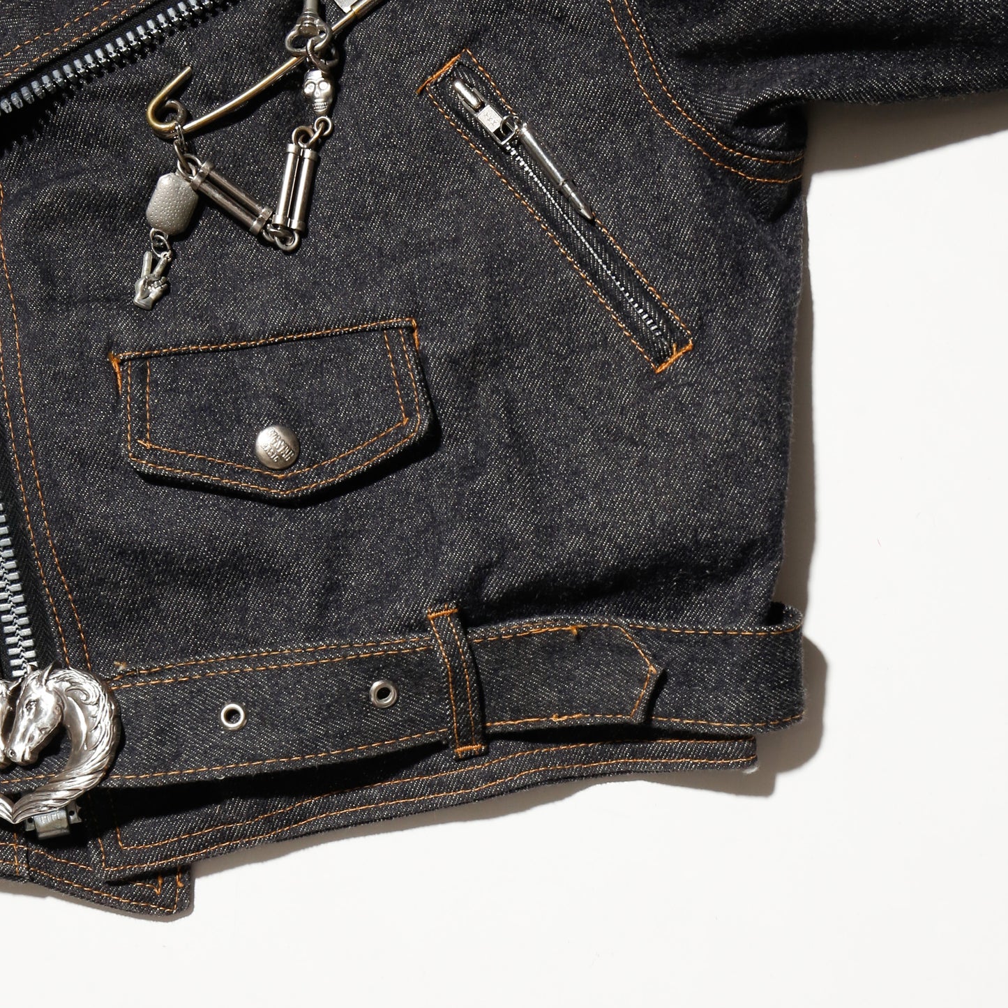 vintage custom denim riders jacket