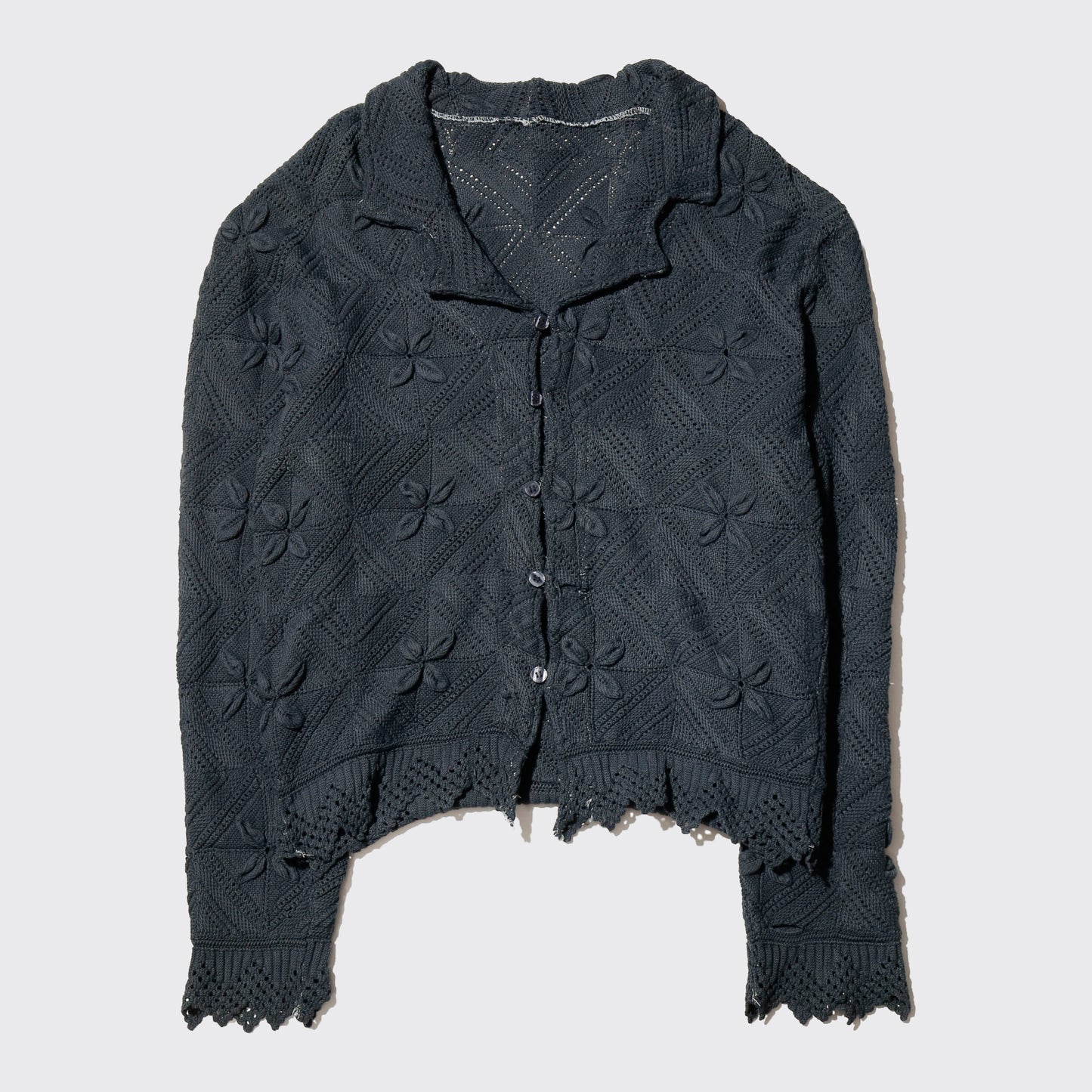 *one-off acid dye  vintage crochet jacket