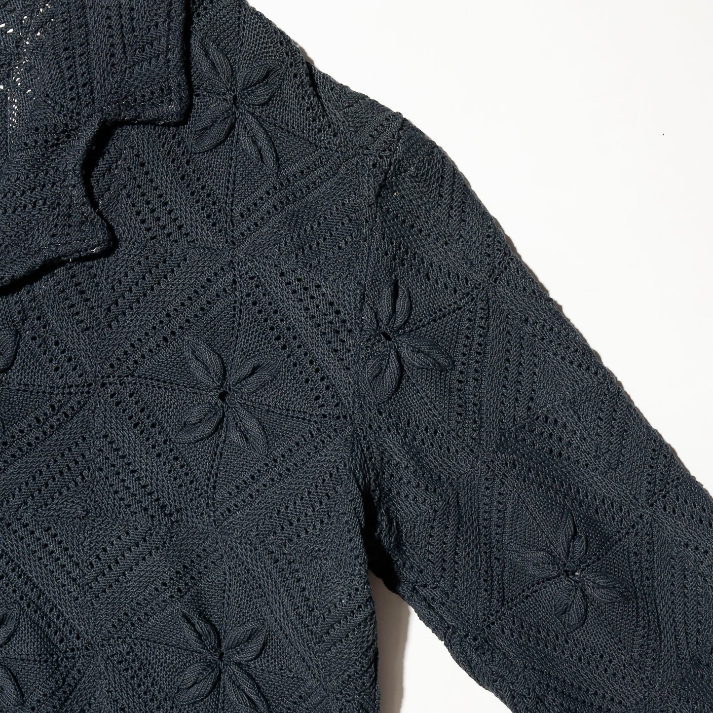 *one-off acid dye  vintage crochet jacket