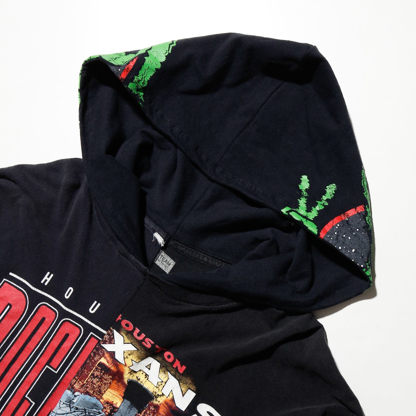*one-off hybrid hooded cut sew, with detachable gloves