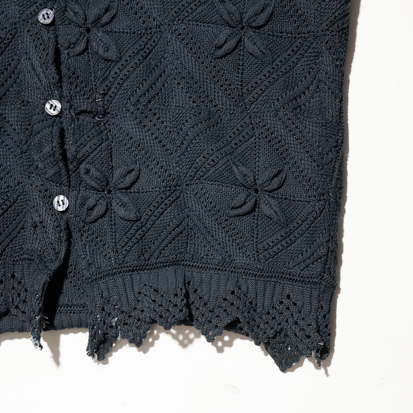 *one-off acid dye  vintage crochet jacket