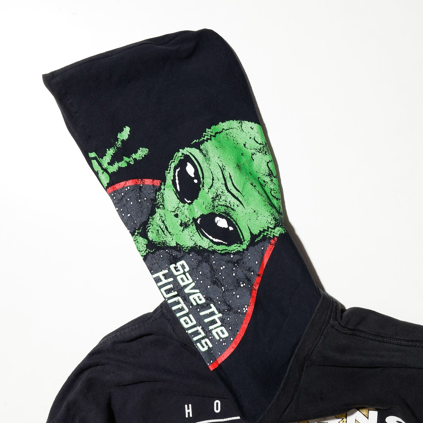 *one-off hybrid hooded cut sew, with detachable gloves