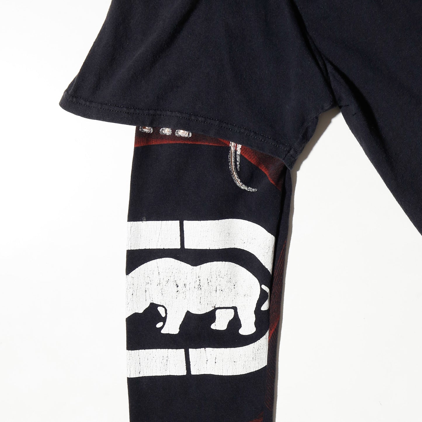 *one-off hybrid hooded cut sew, with detachable gloves