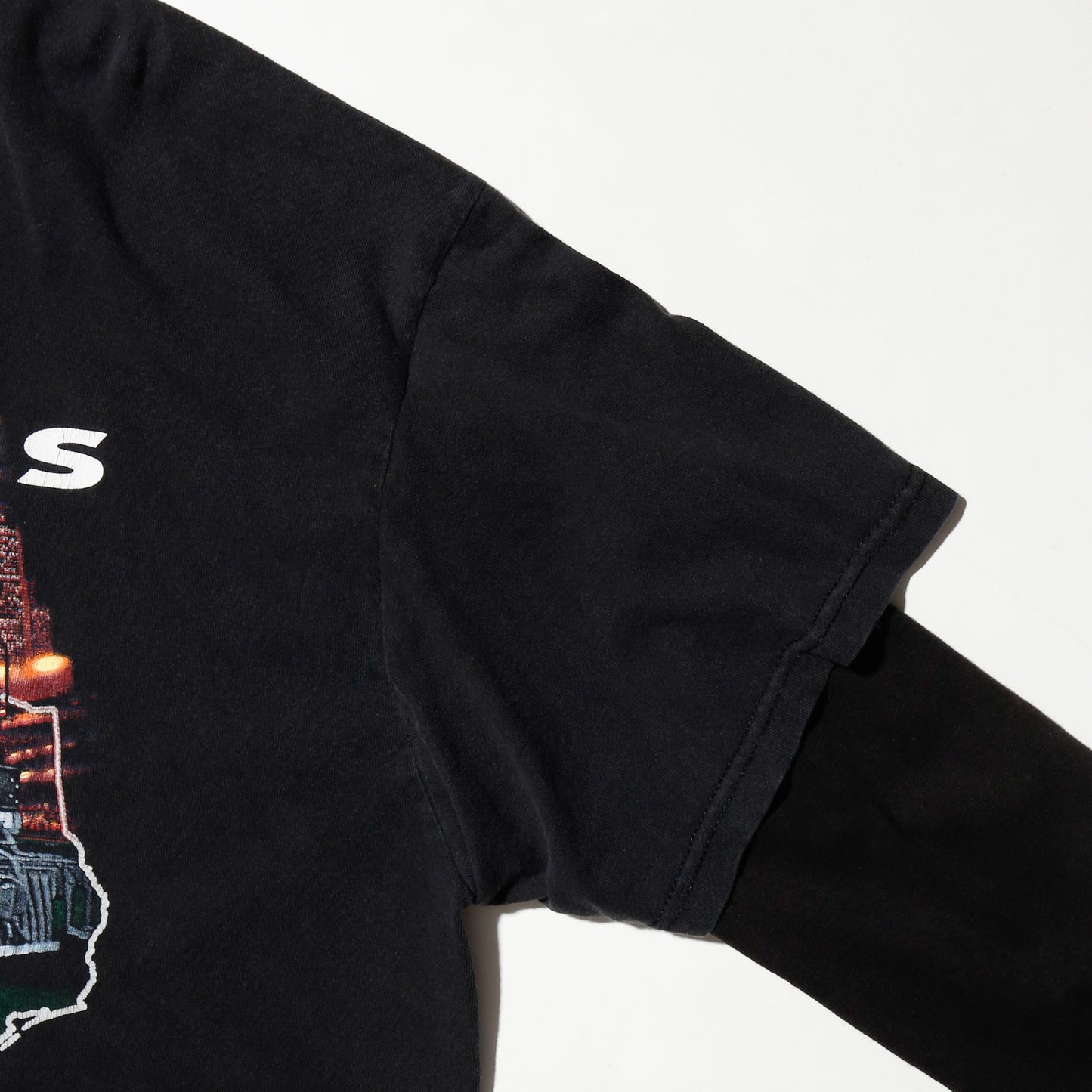 *one-off hybrid hooded cut sew, with detachable gloves