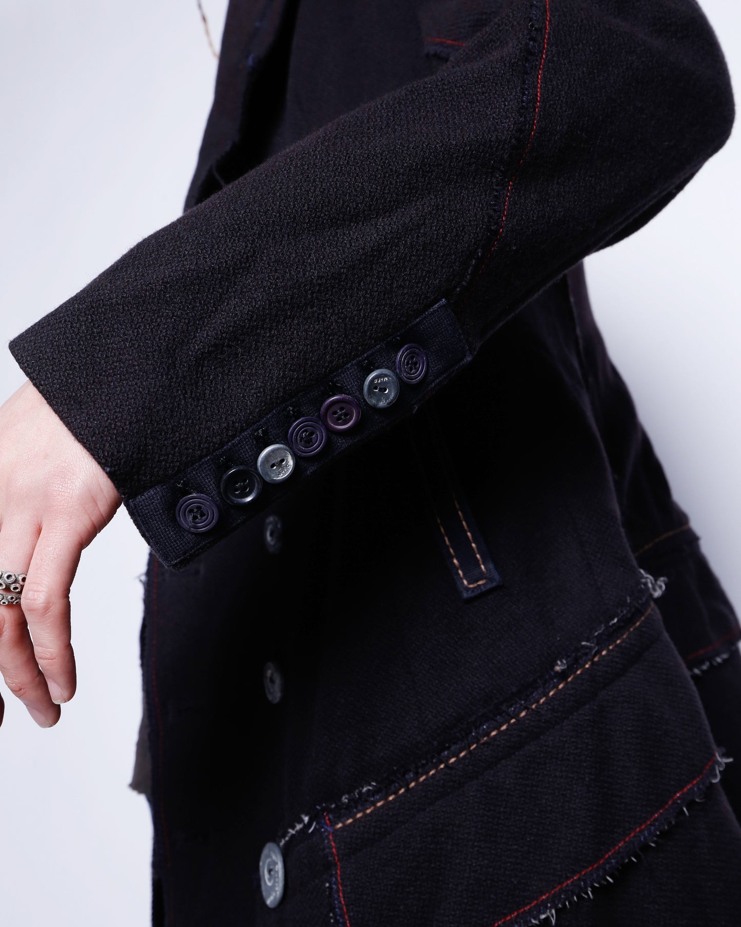 vintage Marithe + Francois Girbaud double breasted wool frock coat