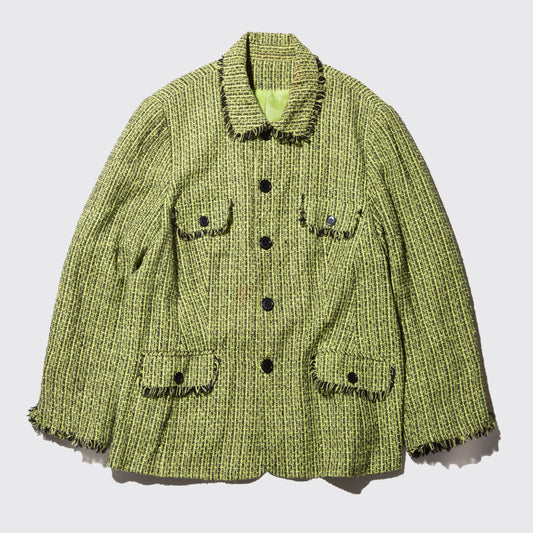 vintage fringe tweed jacket