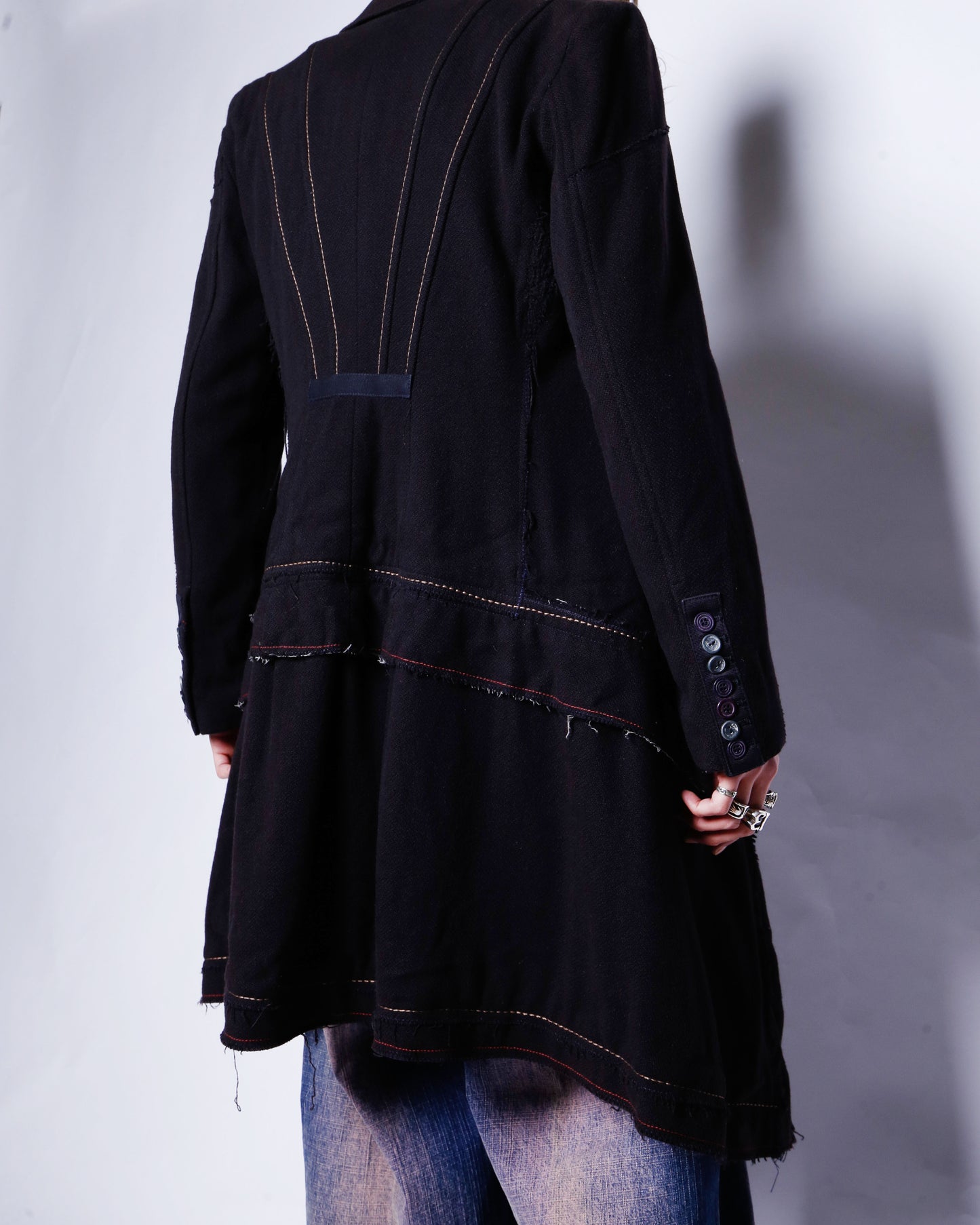 vintage Marithe + Francois Girbaud double breasted wool frock coat