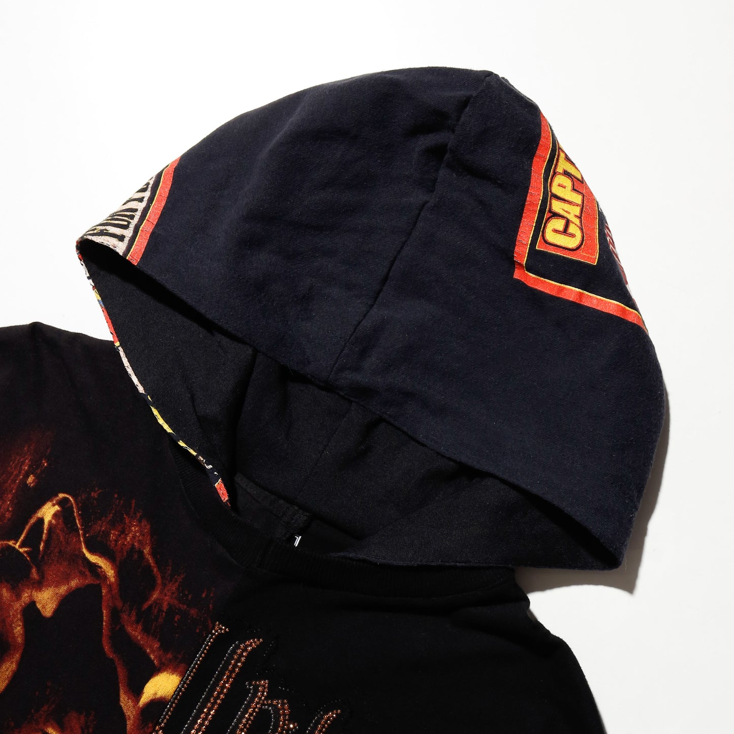 *one-off hybrid hooded cut sew, with detachable gloves