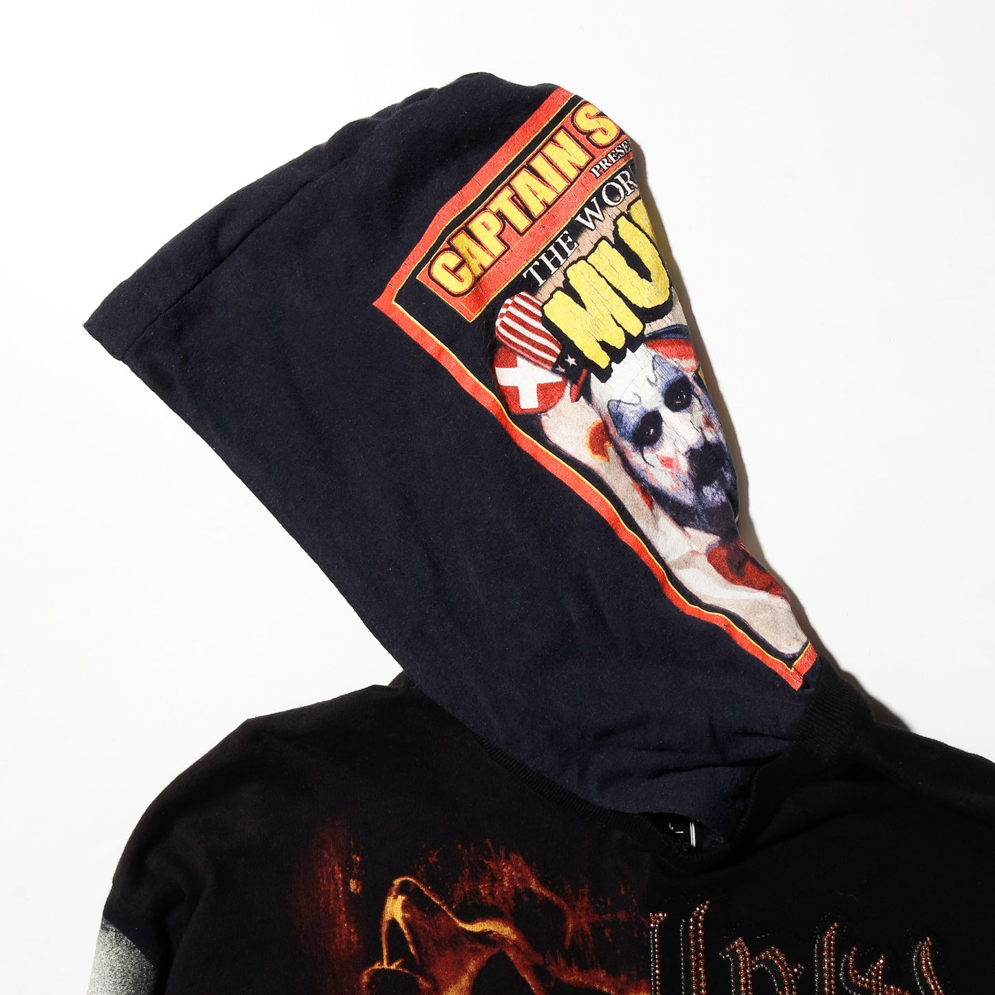 *one-off hybrid hooded cut sew, with detachable gloves