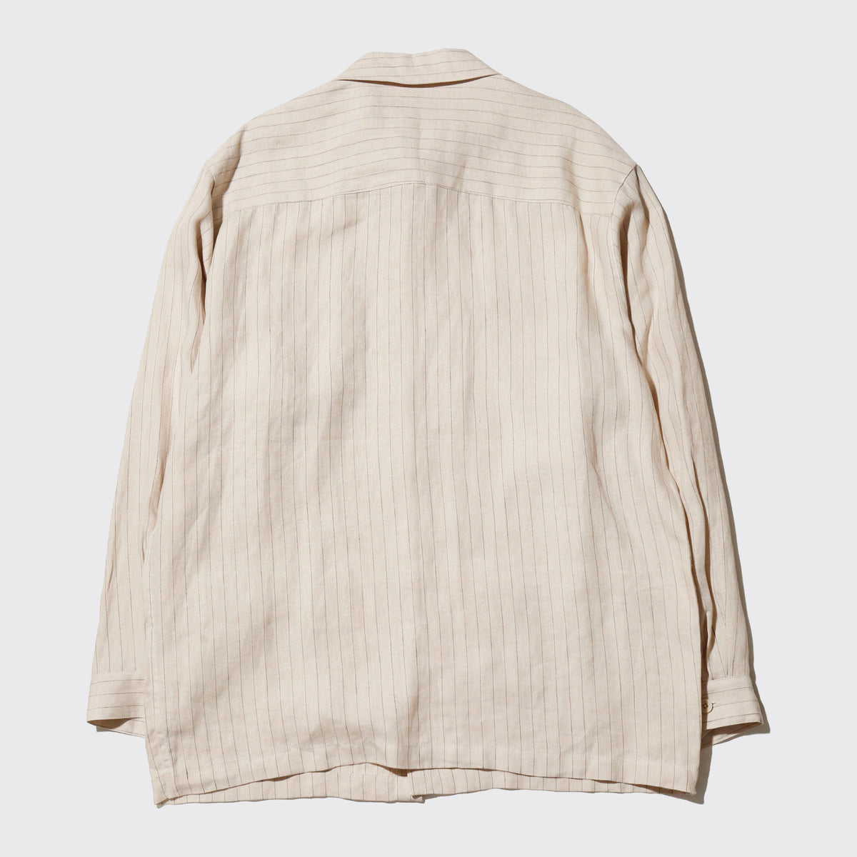 vintage stripe linen 4p shirt