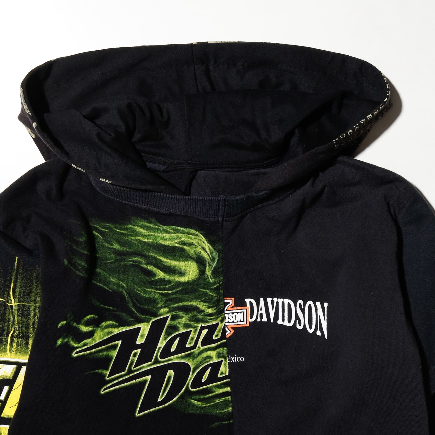 *one-off hybrid hooded cut sew, with detachable gloves